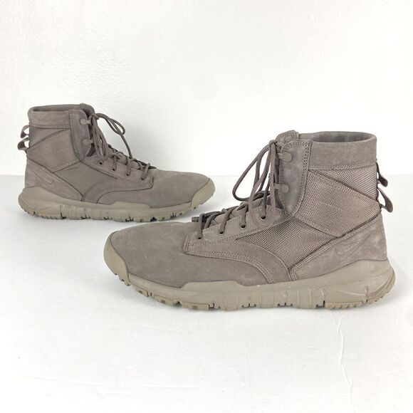Nike Men’s SFB 6″ Leather Sneaker Boot Mushroom Size 14 Tactical Field Utility - Picture 1 of 11